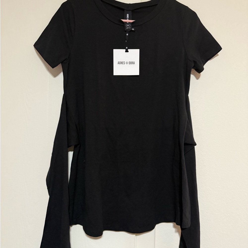 Agnes & Dora Classic Black Short Sleeve Top